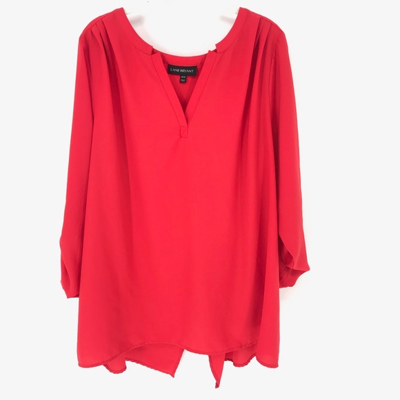 lane bryant red tops